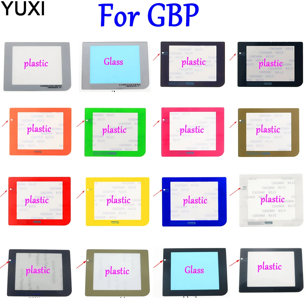 Пластиковая защитная крышка для экрана YUXI Game Boy Pocket передней панели GBP |