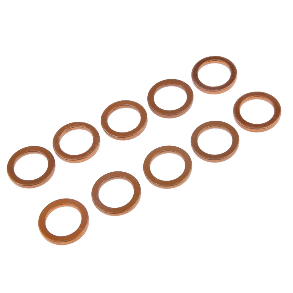 Exhaust Gasket Rubber O Ring Gaskets 10 x Exhaust Muffler Pipe Gasket Rings for 49 50 110 150cc Gy6 Moped Motorbike Scooter Underbone Dirt Bike ATV