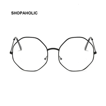 

Retro Round Computer Glasses For Women Men Small UV400 Metal Frame Clear Lens Black Eye Glasses Female Male Transparent