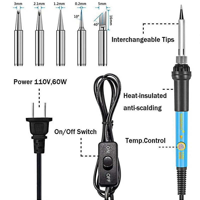 60W Electric Soldering Iron Temperature Adjustable 220 ? Welding Station Repair Tool Heat Pencil Soldering Gun Pyrograph 60W Electric Soldering Iron Temperature Adjustable 220 ? Welding Station Repair Tool Heat Pencil Soldering Gun Pyrograph