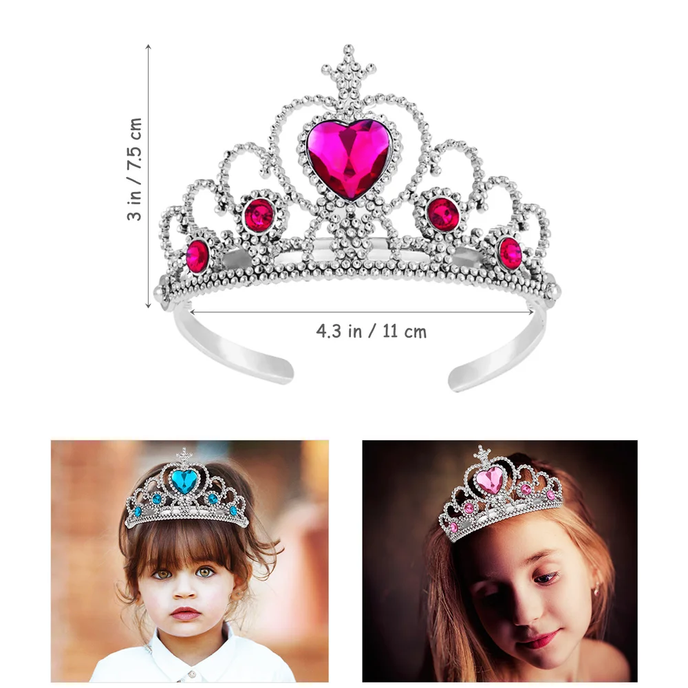 Kids Tiara Crown Set Girls Dress up Party Accessories 5pcs jewelry accessories hair headdress hair band crown