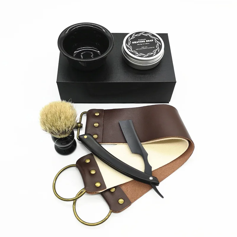 

Man Gift Set Vintage Razor Manual Razor Set Christmas Gifts Men Shaving Barber Tools G1107