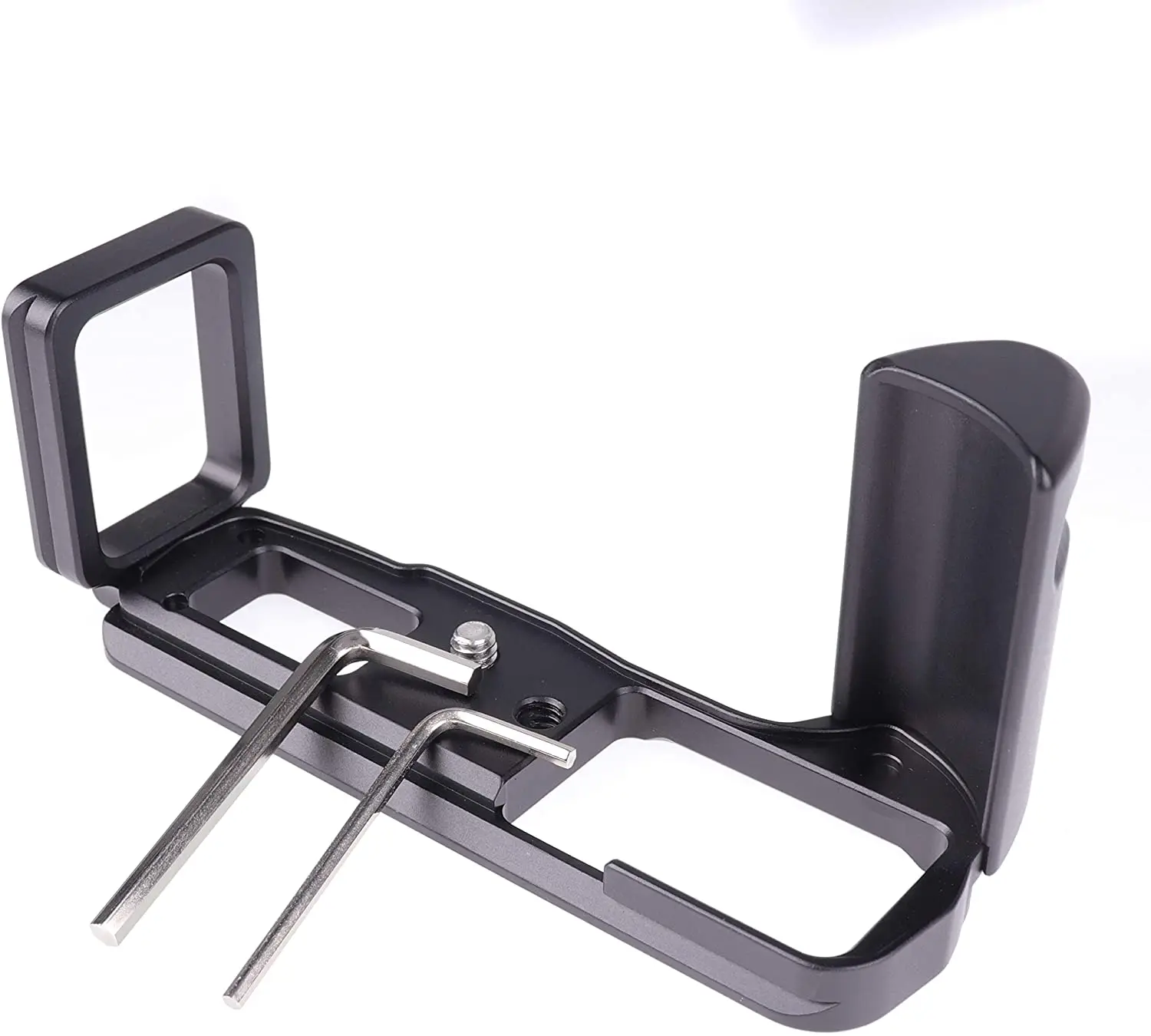 Verticale L Tipo Staffa Treppiede Piastra A Sgancio Rapido Impugnatura Di Base Per Olympus Om-D E-M10 Mark Iv