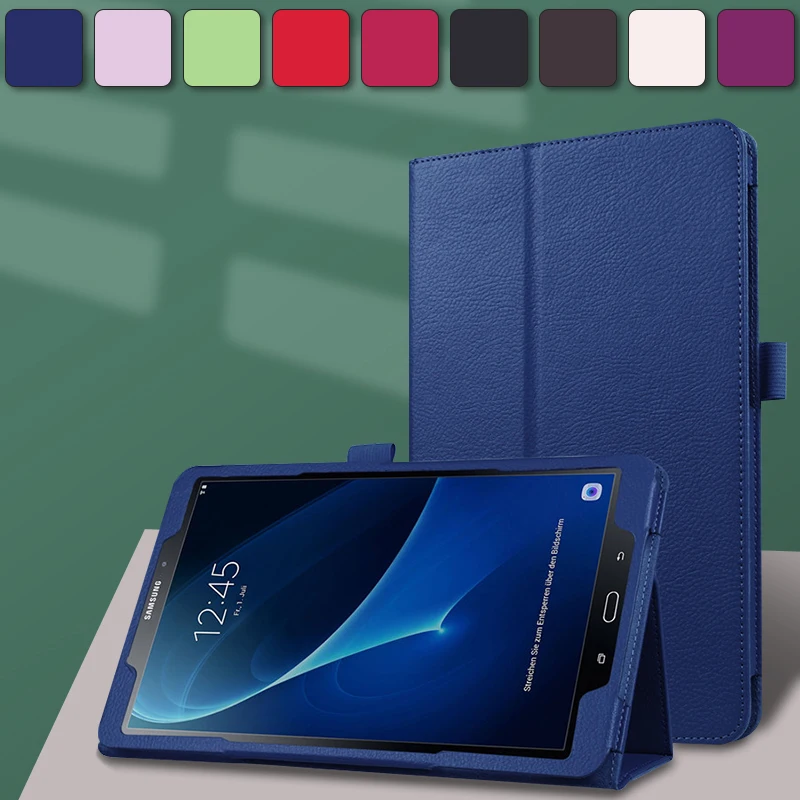 Case For Samsung Galaxy Tab A 10.1&quot2019 T510 T515 /T580/T590 PU leather S5E 10.5 T720/Tab S6 Lite P610 Tablet cover+film+pen |