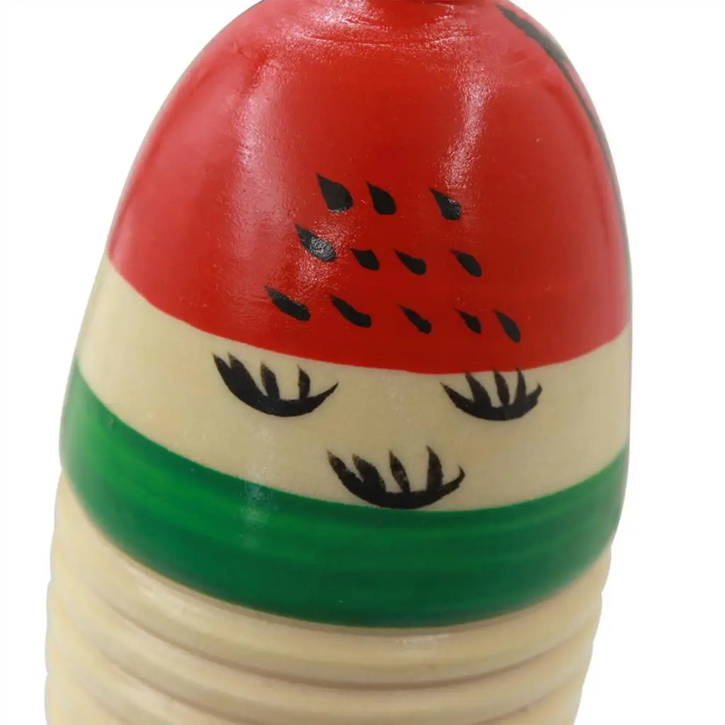 Wooden Fish-Shaped Guiro Hand Percussion for Kid Musical Toys