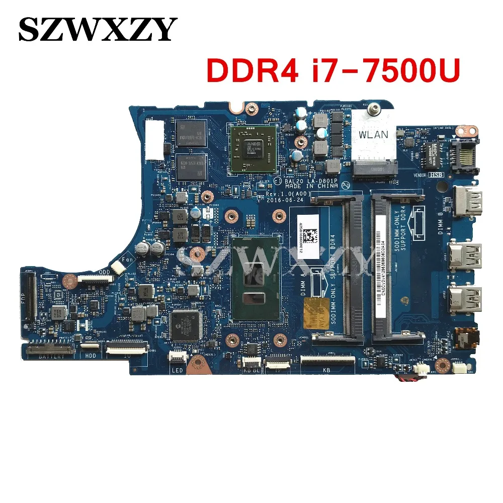 Akemy BAL20 LA-D801P Main Board For INSPIRON 15-5567 5567 CN-02PVGT 02 ...