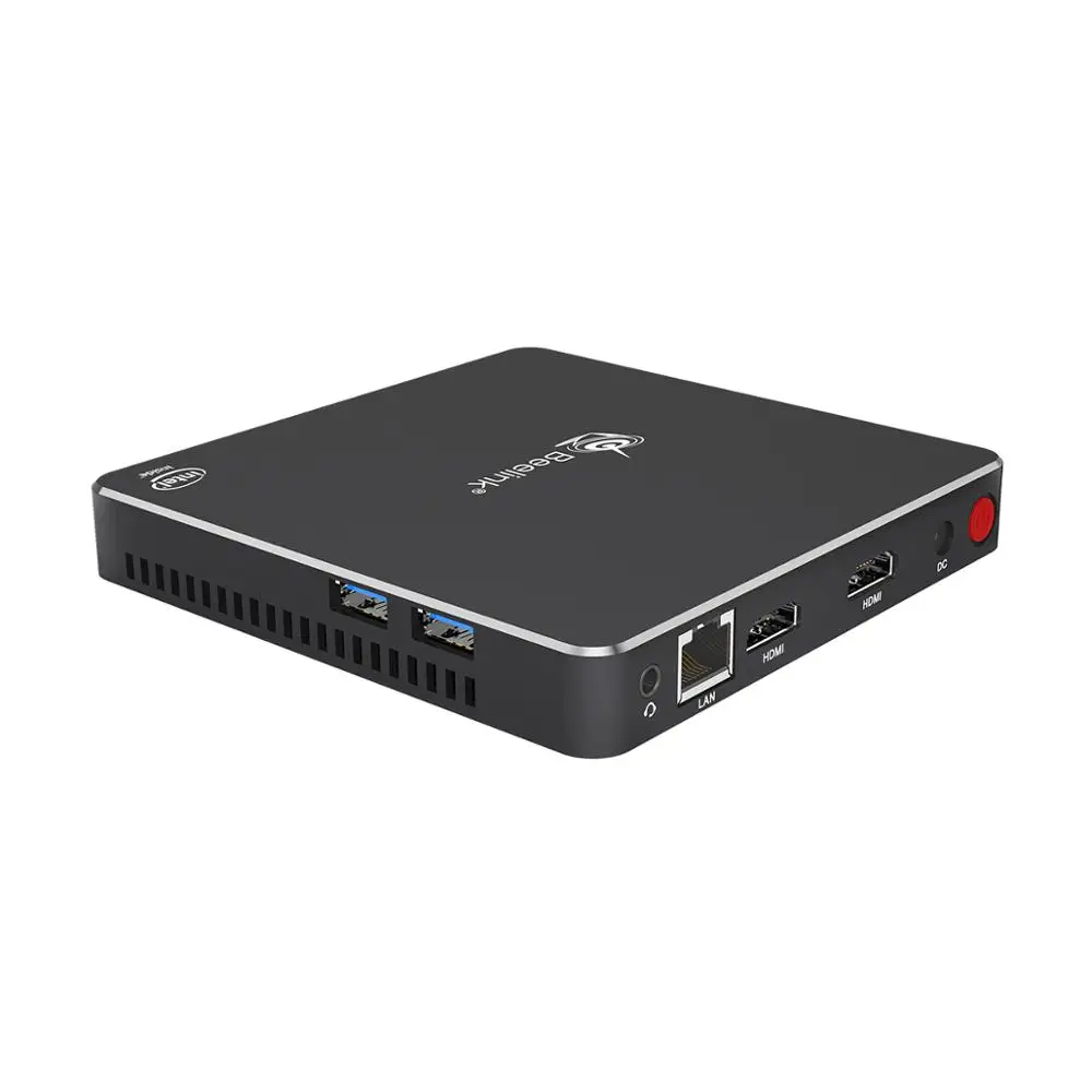  beelink T34 Gemini J3455 fanless windows 10 mini pc 8GB 128GB support M.2 SSD Dual HD output lan wi