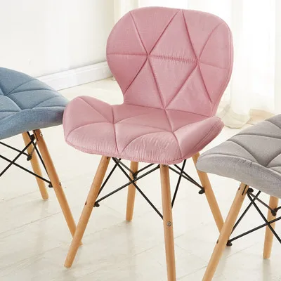 Dining Chairs Study Dining Room Back Chair Home Simple American Retro Butterfly Chairs Nordic Living Room Dining Chair Sillas Cloth