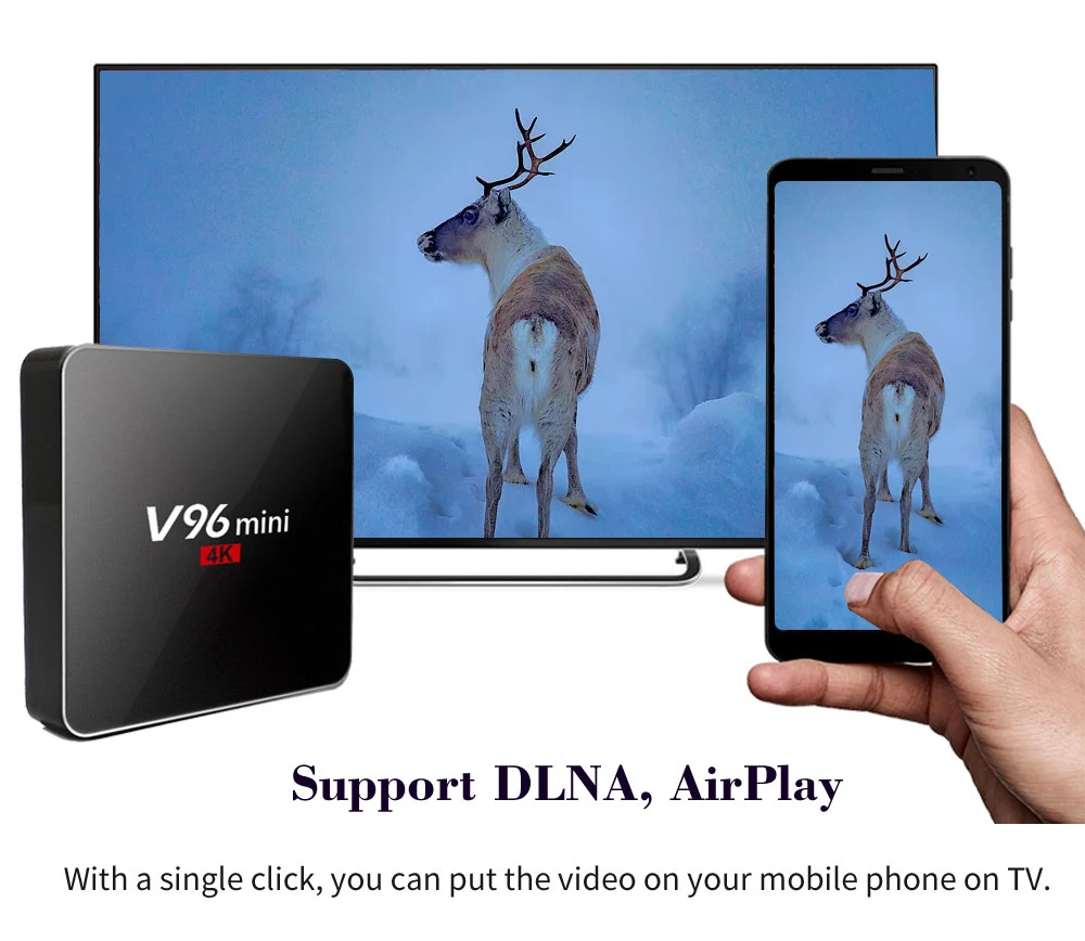 Android 7.1 2+16GB Smart Mini TV Box HD 4K H.265 Allwinner H3 Quad Core IPTV Set-Top Box Support Go
