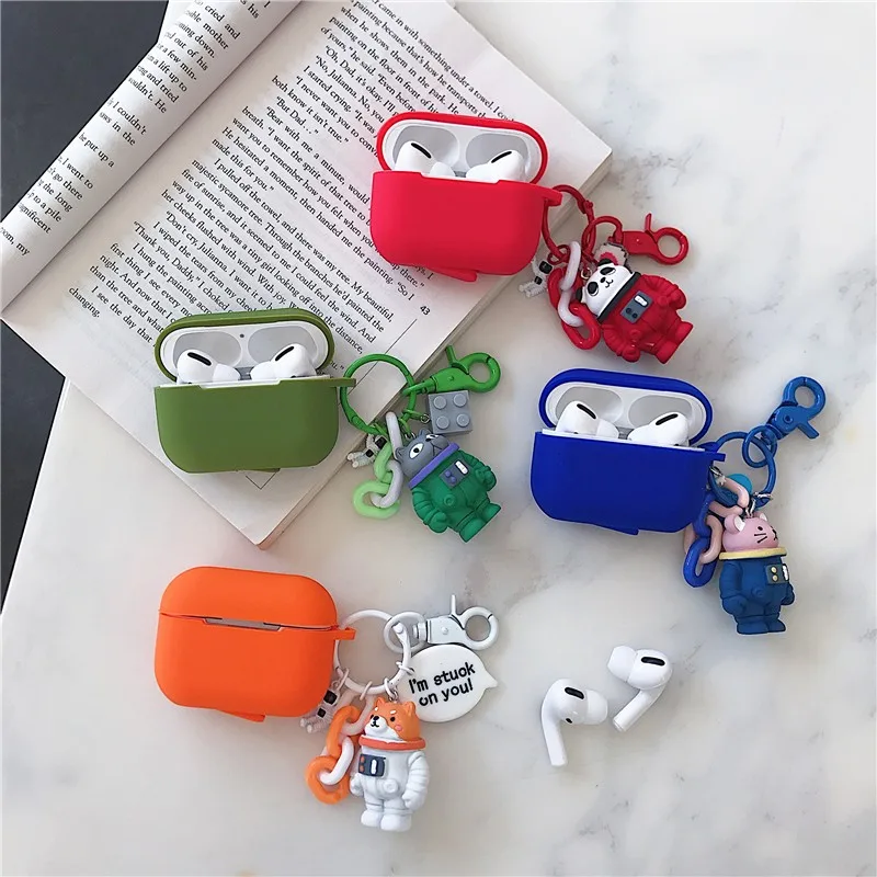 

cartoon animals Cat For AirPods 1 2 Couples silicon Protective Cover Air Pod 3 Case For Airpods Headphone Carrying box fundas