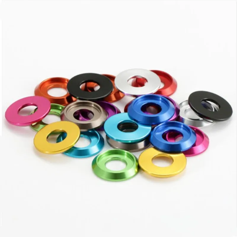10 Stück M2 M2.5 M3 M5 M6 M8 Bunte Aluminium-Rundkopfscheiben für Knopfkopfschrauben – Detail 3