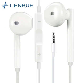 Lenrue Wired Earphons Earbuds Headsets Gaming With Microphone 3.5mm Wired Earphone For Xiaomi IPhone 11 Laptop Music 1