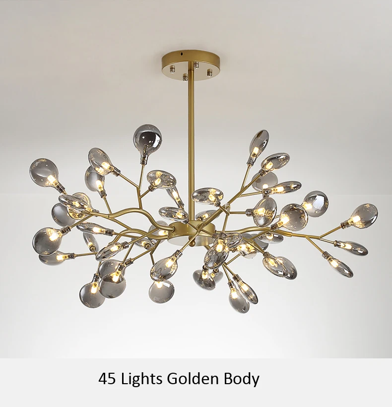 chandelier for living room Modern Pendant Chandelier Lighting Firefly Ceiling Chandelies For Living Room Bedroom Kitchen Lustre Indoor LED Fixture Lights orb chandelier