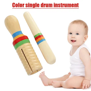 

Newly Kids Wooden Music Instrument Sound Tube Toys Percussion Education for Children S66