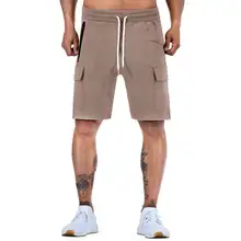 Новинка, мужские спортивные шорты с большим карманом, повседневные штаны для фитнеса, бега, повседневные штаны Wild Five