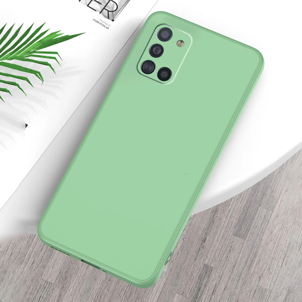 Luxury Original Square Soft Liquid Silicone Phone Case For Samsung Galaxy S21 Ultra S20 FE S10 Plus S9 S8 Note 20 10 9 8 Cover
