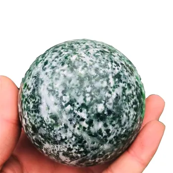 

1pcs raw Natural jade quartz ball decorative green color crystal quartz ball sphere for healing gifts