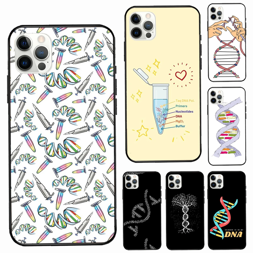 11 cases Retro DNA Science Illustration Soft Cover For Apple iPhone 11 12 Pro Max 13 mini SE 2020 X XR XS Max 7 8 Plus Phone Case phone cases for iphone 11
