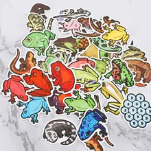

40PCs Cartoon Frog Stickers Children Waterproof Mobile Phone Notebook Hand Account Computer Water Cup Decoration Stickers Toys