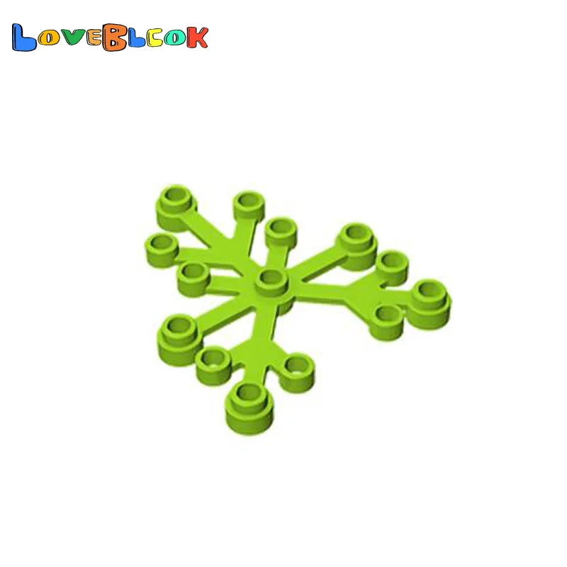 Plant Leaves 6x5 For Trees Gardens Building Blocks Assembles MOC Parts DIY Toys Creative Educational 2417 Kids 10pcs/Lot | Игрушки и