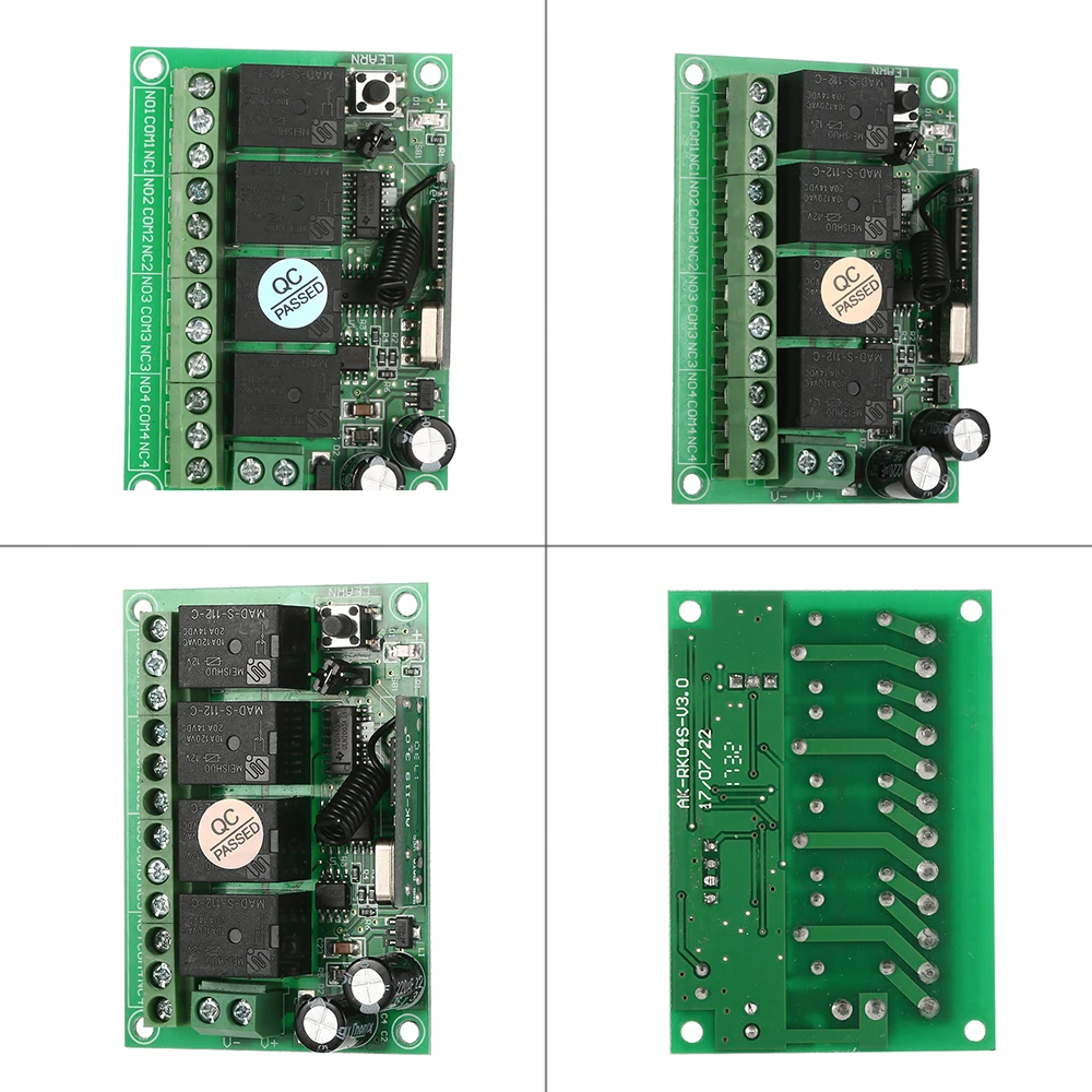 Умный дом 433 МГц RF DC12V 4CH беспроводной пульт дистанционного управления