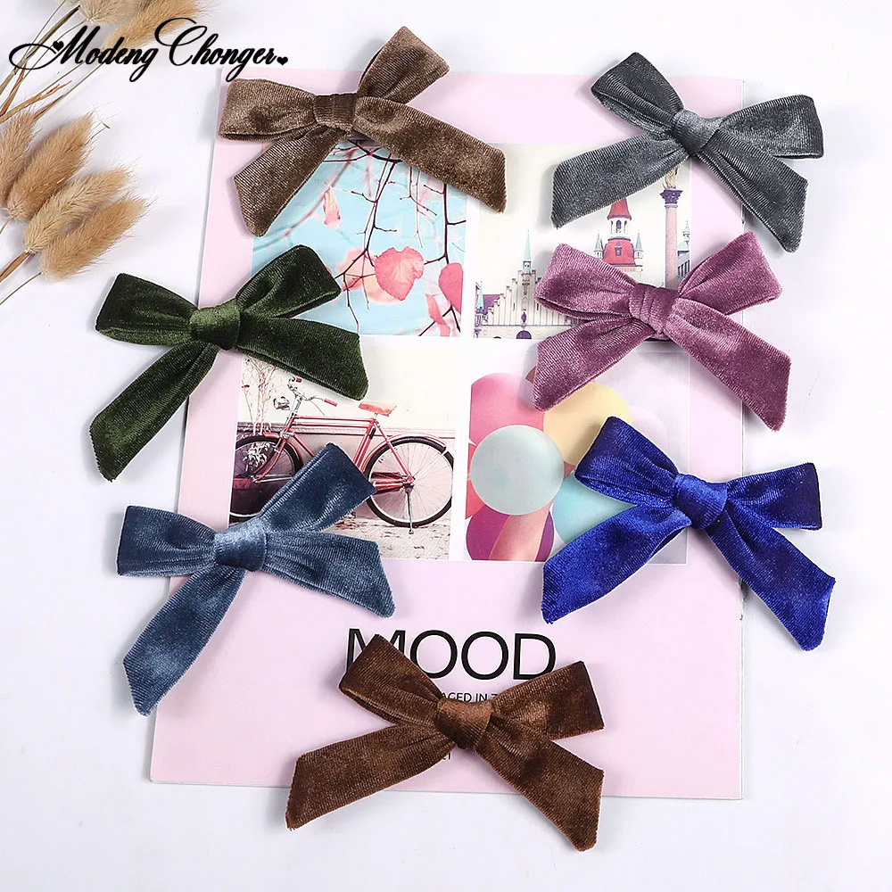 

28 Colors Solid Color Ponytail Clip For Women Girls Hairgrip Korean Velvet Bow Crocodile Clip Hairpin Bang Clip Hair Accessories
