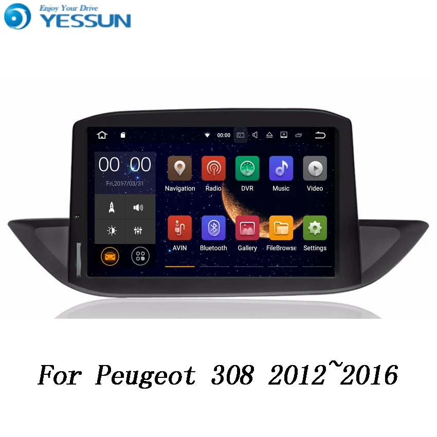 YESSUN для Peugeot 308 2012 ~ 2016 Android Автомобильная магнитола мультимедийный Аудио Видео