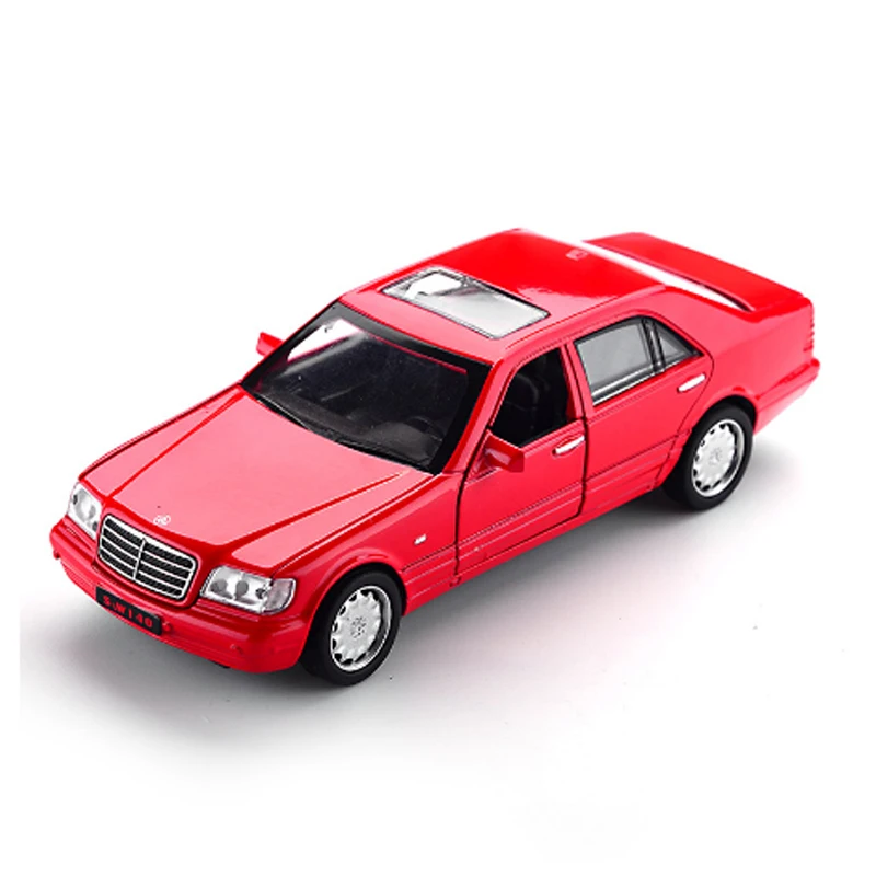 KIDAMI 1:32 Модель Автомобиля AMG W140 звусветильник лампа игрушка автомобиль модель