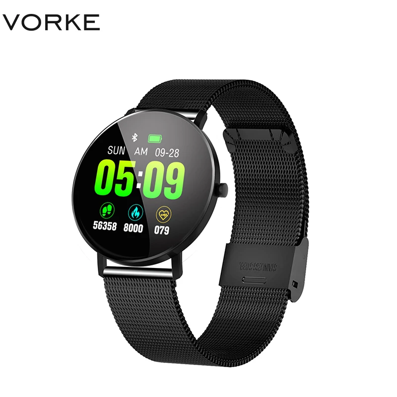 

Vorke VK18 Smart Watch Full Touch Screen Fitness Tracker Heart Rate Monitor Blood Pressure Measure Sport Functional Wristband