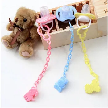

Baby Infant Dummy Pacifier Soother Chain Clip Holder Toddler Toy Gift