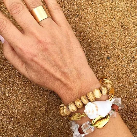 Цыганский браслет для мужчин pulsera acero inoxidable mujer bracciali в виде ракушки манжета браслет из натурального камня браслеты для женщин