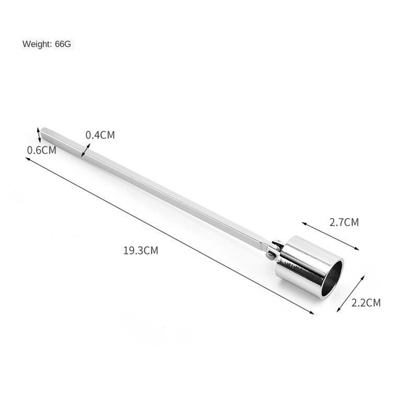 Candle Snuffer Polished Stainless Steel Candle Extinguisher Snuffer 19.3cm candle wick trimmer candle accessories