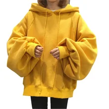 Осень-зима, свитер в Корейском стиле, модные толстовки с капюшоном для девочек, толстовки с длинными рукавами и круглым вырезом, топы