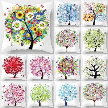 

Butterfly Flower Pattern Decorative Cushions Pillowcase Polyester Cushion Cover Throw Pillow Sofa Decoration Pillowcover 40902
