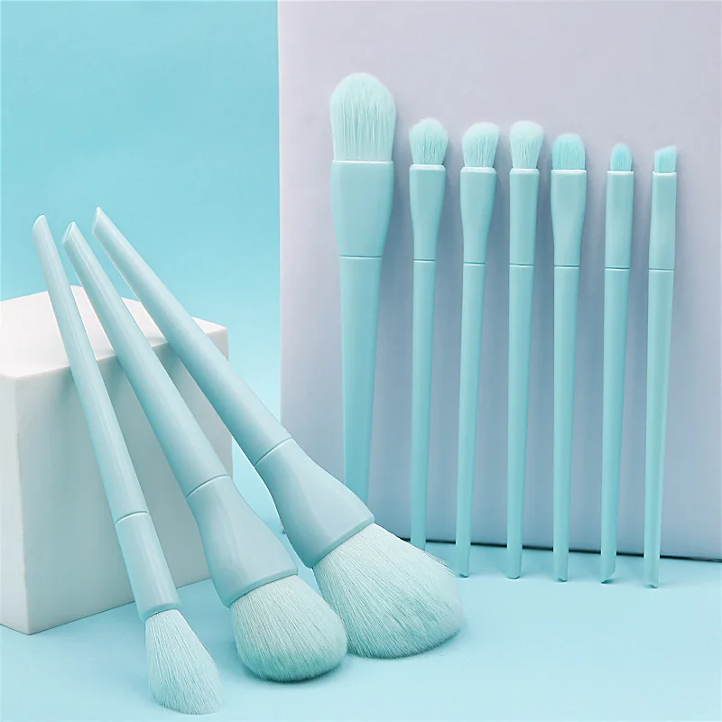 Color Eye Shadow Lash Makeup Brushes with Bag Eyelash Eyebrow Foundation Powder Brush Blending Blush Women's Beauty Cosmetics | Красота и
