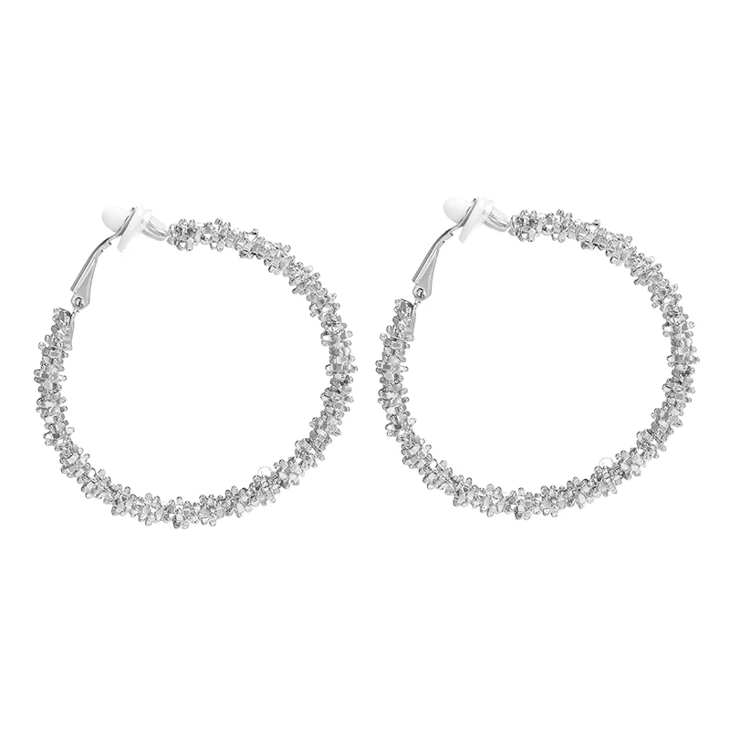 Hoop Clip on Earrings for Women Non Pierced Party Jewelry ear clip earrings,clip earrings,ear clip,hoop earrings,ear accessories
