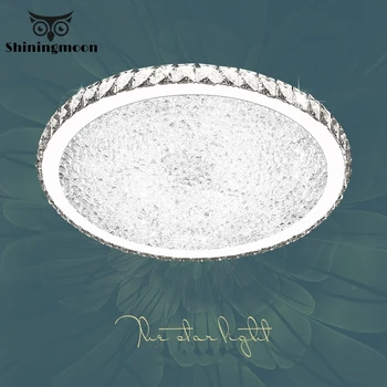 

Modern Led Ceiling Light Round Glass Art Ceiling Lamp Crystal Clear Kitchen Land Light Living Room Bedroom Ceiling Light Lustre