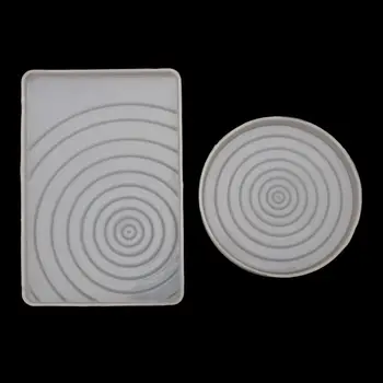 

Large Square Round Water Wave Molds Water Ripple Silicone Jewelry Mold Ocean Theme Pendant Resin Jewelry Making Tools