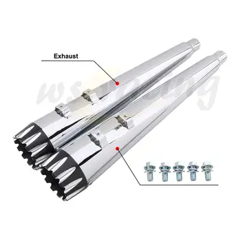 

Motorcycle Exhaust Pipe Mufflers Slip-On For Harley TOURING BAGGER ROAD GLIDE Electra Glide Street Bike 1995-2016