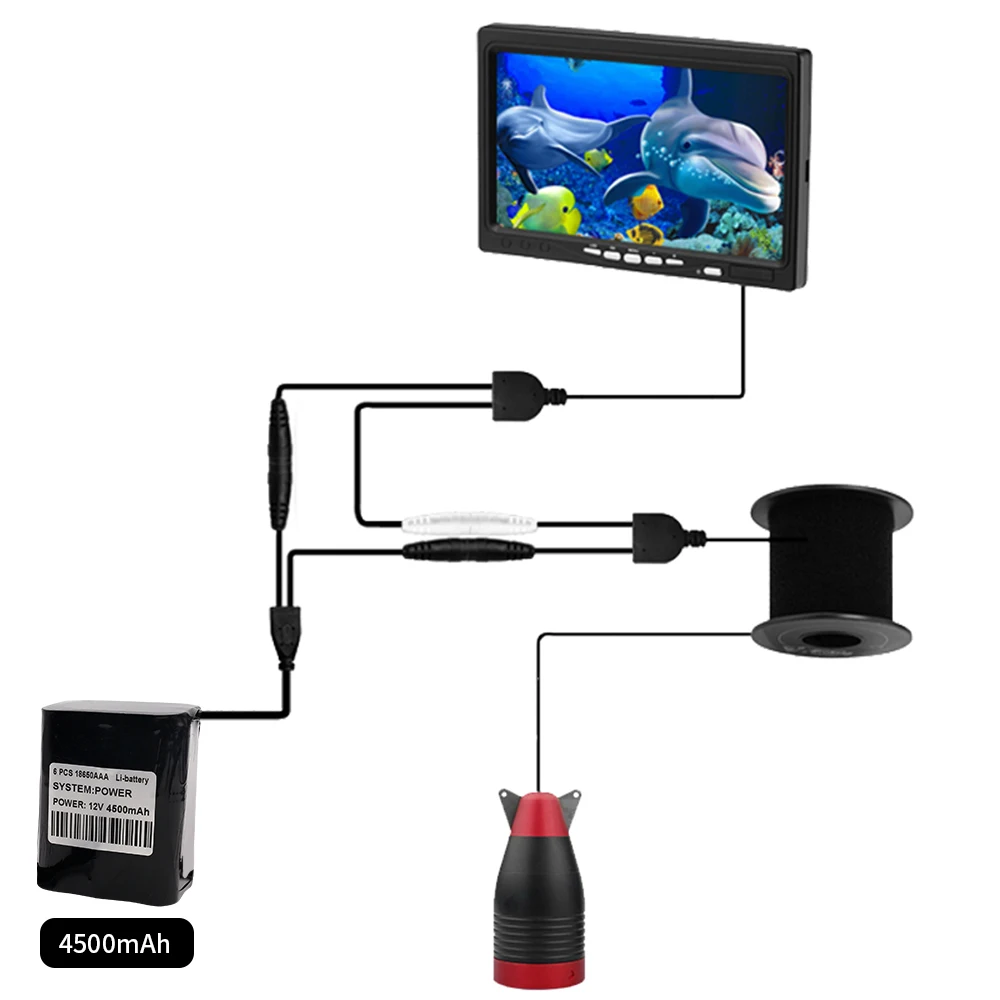 Erchang Underwater Fishing Camera Infrared 7 5