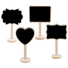 Mini tableau noir en bois, 10 pièces, tableau noir créatif en bois, décor de fête de mariage, cuisine écriture avis Message