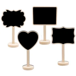 Mini pizarra de madera de 10 piezas, pizarra creativa, decoración para fiesta de boda, cocina, escritura, aviso, mensaje