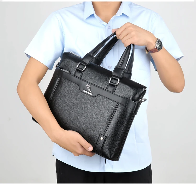 Yuesen кенгуру мужской портфель сумка мужские сумки из натуральной кожи мужские сумки 14 дюймов бизнес ноутбук сумка для мужчин портфель s кожа ba