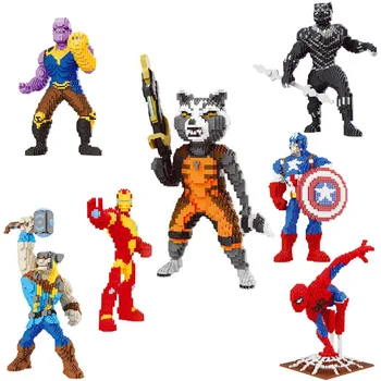 

7 Style Marvel Avengers Endgame Super Hero Blocks Model Dolls Iron Man Action Figures Building Bricks Toys For Children Gift