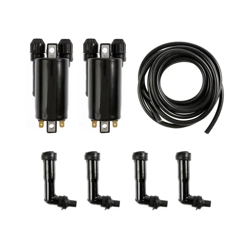 US $52.96 Ignition Coil Set for Honda CB650 CB650C CB650SC GL1100 GL1200 Ignition Coil Set Caps and spark plug Wire Auto Replacement Parts