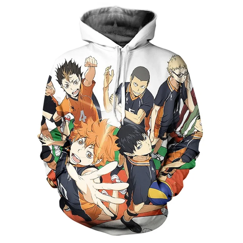 Новые Аниме Haikyuu толстовки для мужчин и женщин детское повседневное пальто с 3D