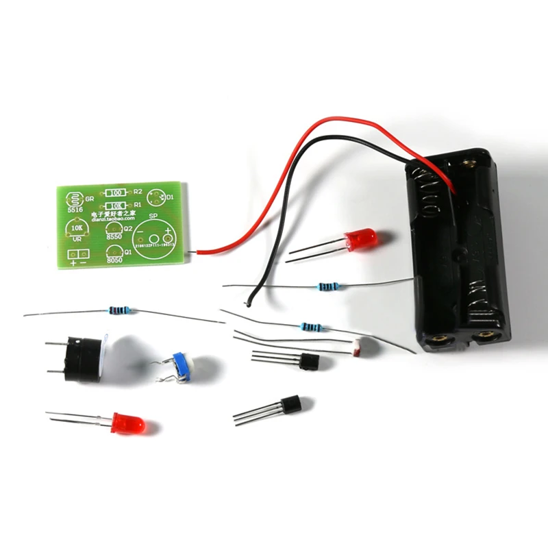 Светочувствительный звуковой светильник сигнализация DIY Kit электронное