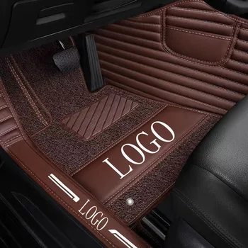 

Car floor mats with Logo/Brand Logo for Nissan Rouge X-trail Murano Sentra Sylphy versa Tiida 5D car-styling carpet floor liner