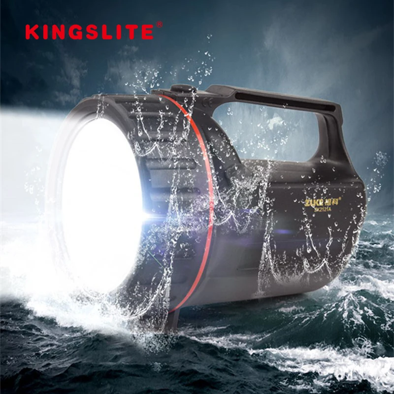 

Cree XM-L2 Searchlight LED Rechargeable Anti-broken 500m Police Spotlight Waterproof Emergency Flashlight 18650 Camping Lantern