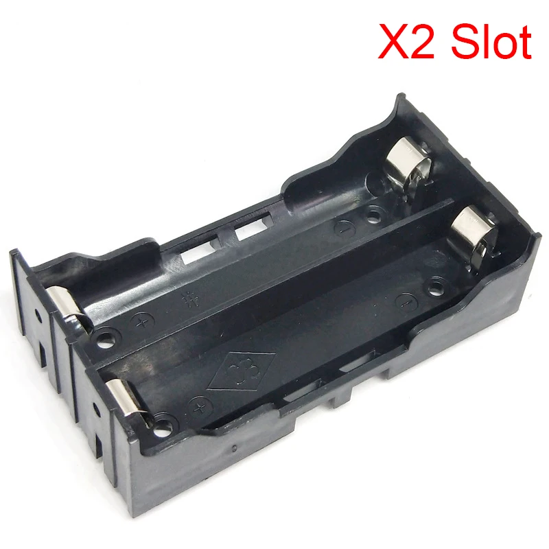 Nuovi casi di banca di potere ABS 18650 fai-da-te 1X 2X 3X 4X 18650 scatola di immagazzinaggio del supporto della batteria custodia 1 2 3 4 batterie a fessura contenitore Pin rigido - immagine 6